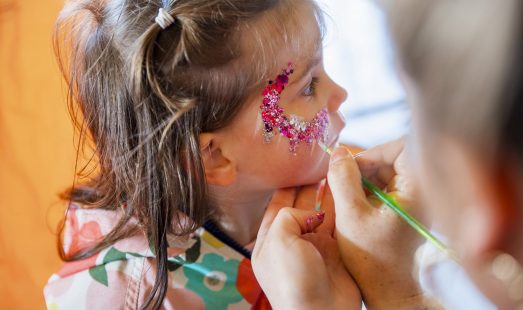 Child face painting