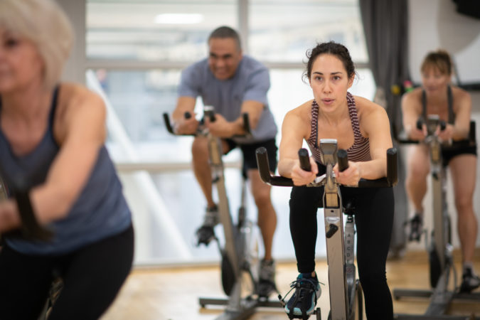 Indoor Cycling group exercise class