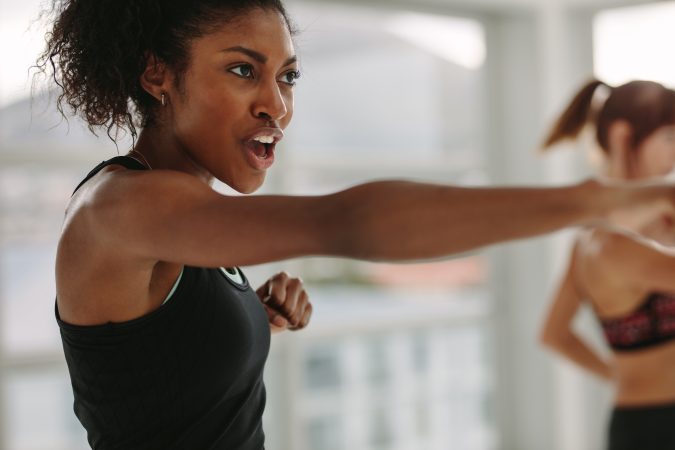 HIIT group exercise class