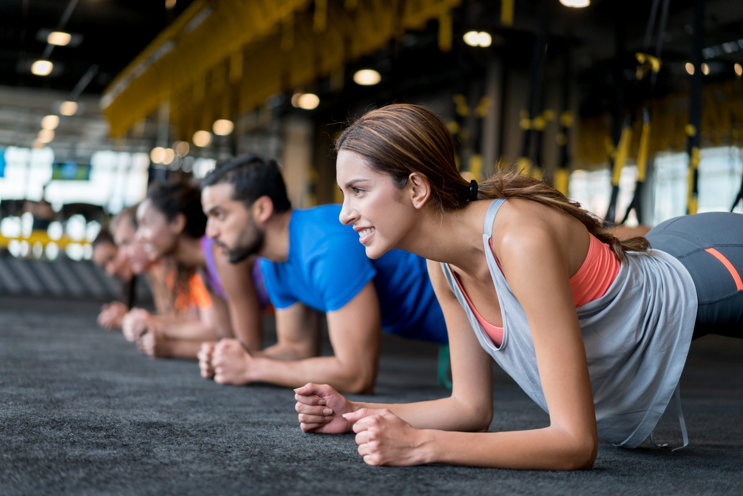 Tone group exercise class