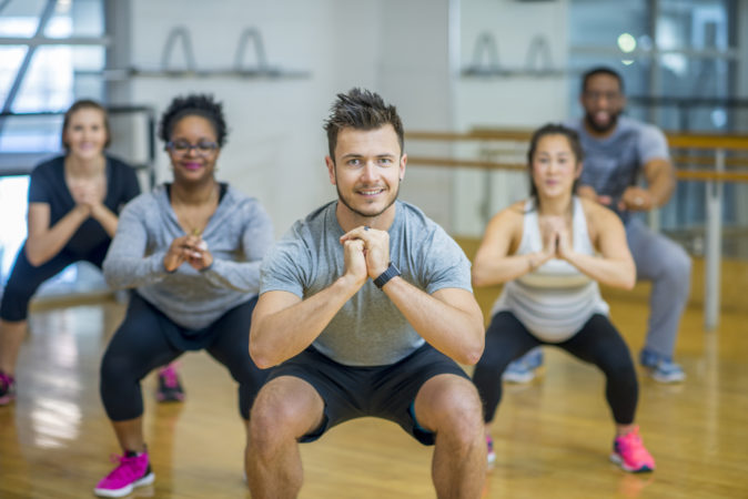 Tabata group exercise class