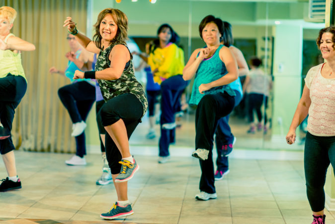 Salsacise group exercise class