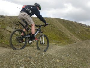 Mountain biking at Hollingworth Lake