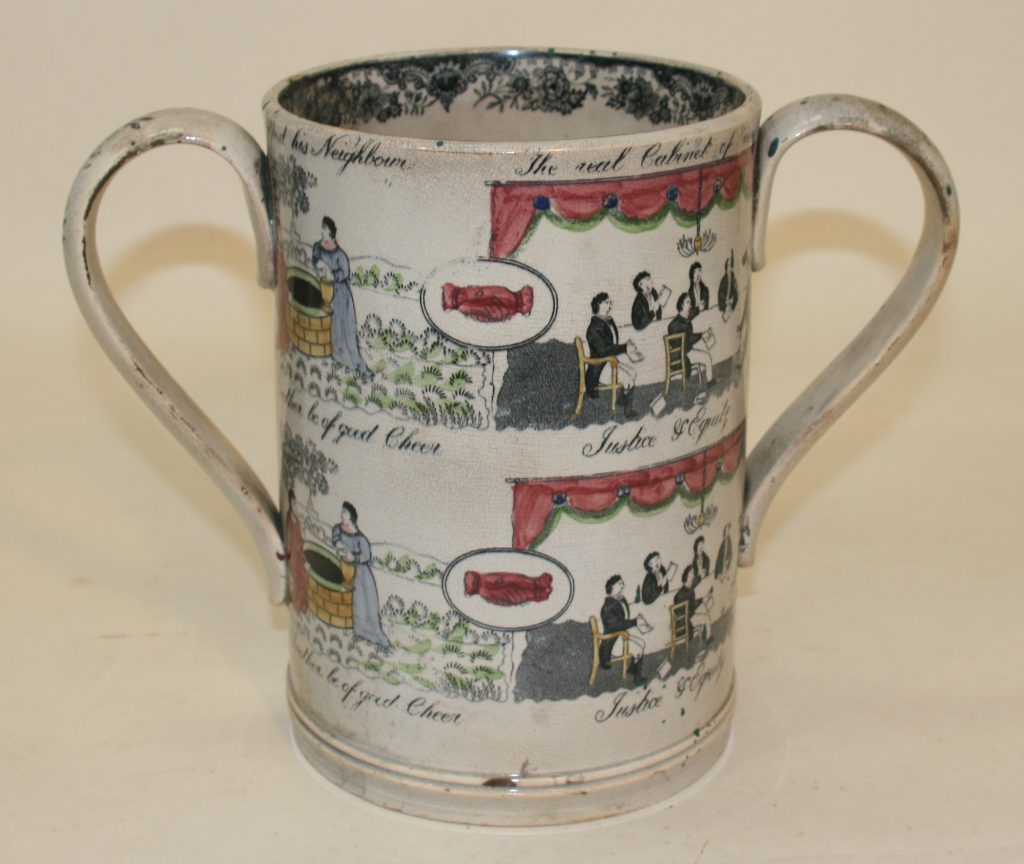 What's Changed? 10. Ceramic loving cup c.1820–50