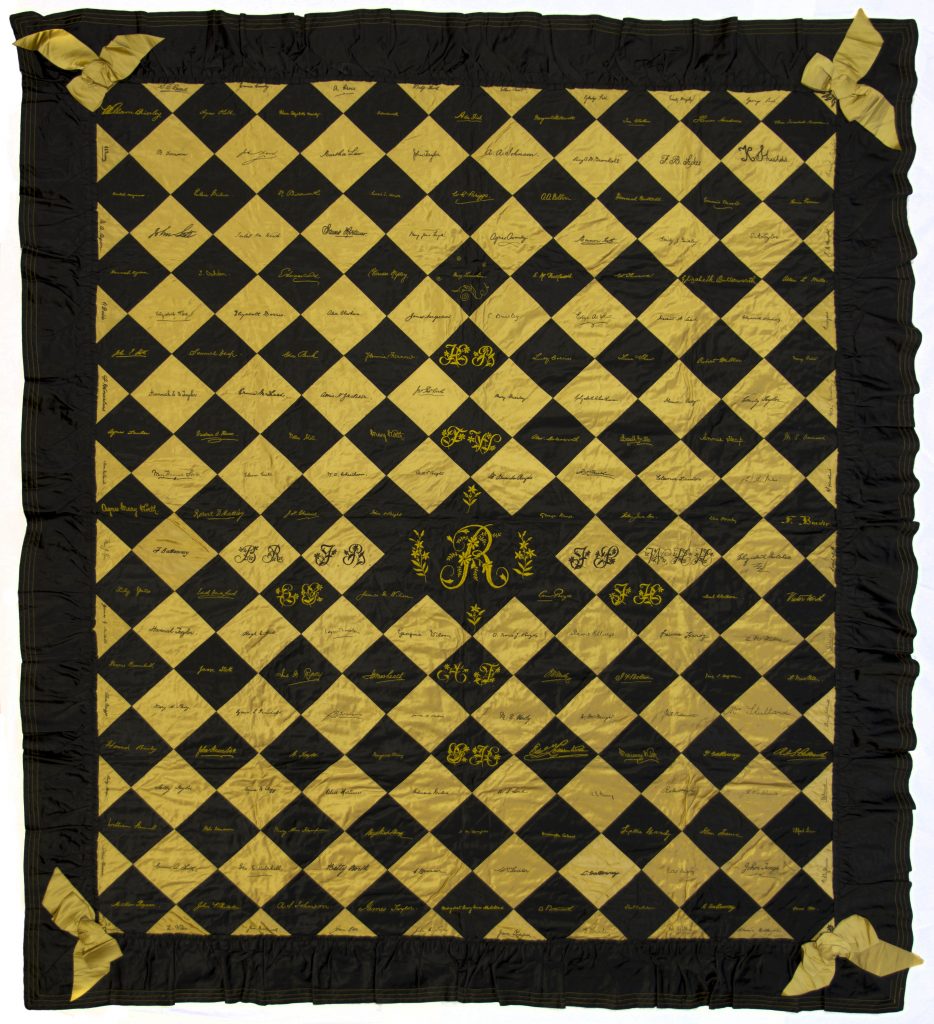 What' Changed? 20. Autograph quilt, 1895