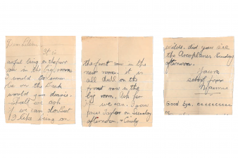 What's Changed? 26. Letter sent by a school friend to Lillian Coupe, date unknown