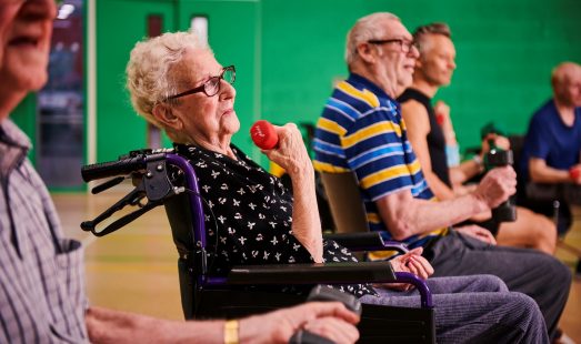 Group Exercise class for older adults